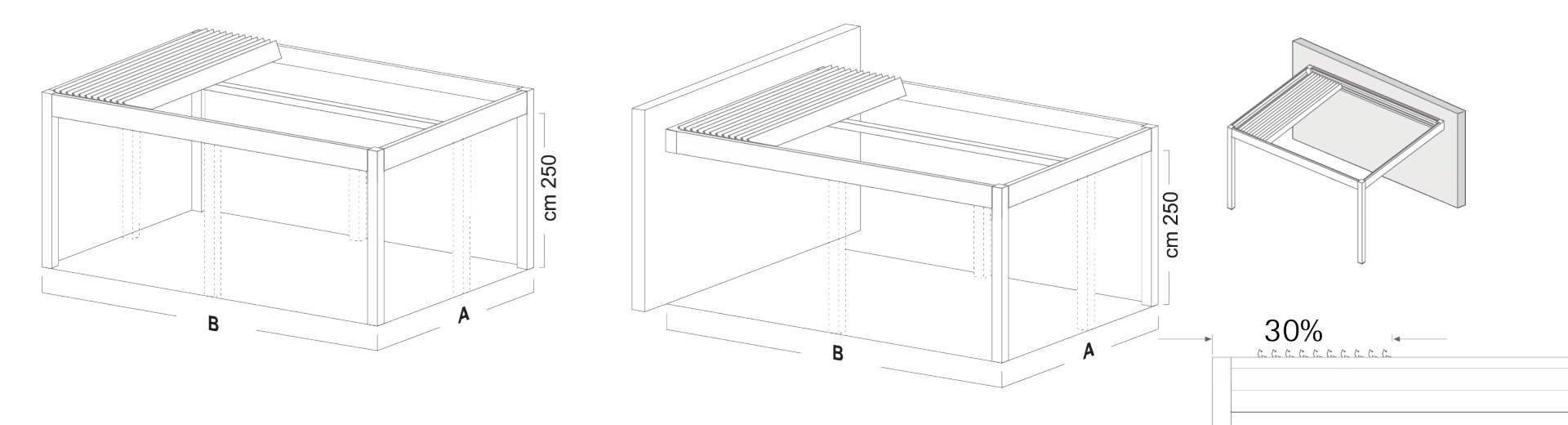 Pergola bioclimatique Haut-Rhin